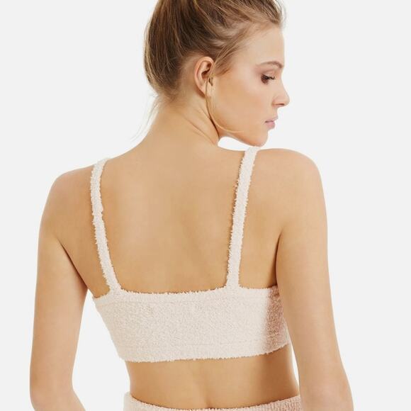 INC International Concepts x CULPOS Concepts Fuzzy Cropped Knit Tank Top Blush M - Picture 2 of 8